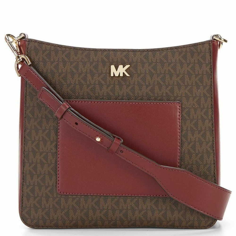 Michael Kors Gloria Crossbody - Brown Oxblood